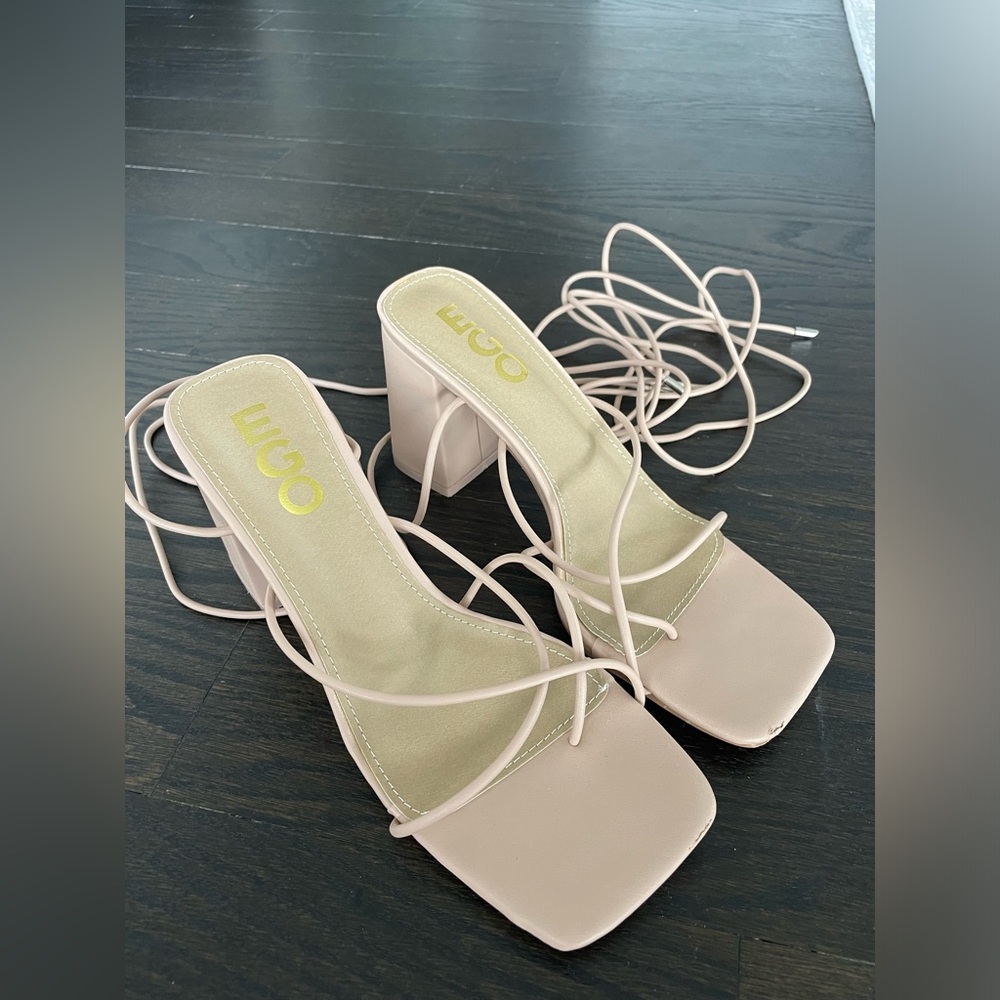 Nude Strappy Heels